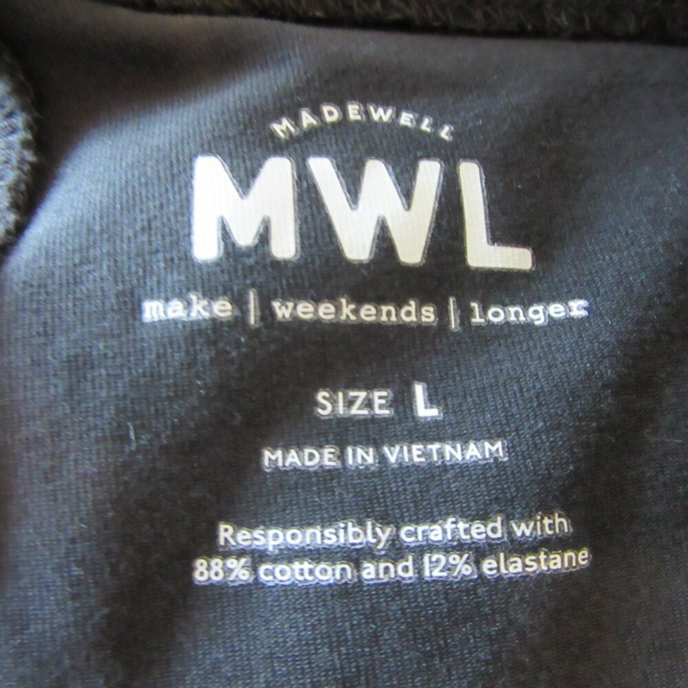 MADEWELL Black Workout L Leggings - Picture 3 of 3